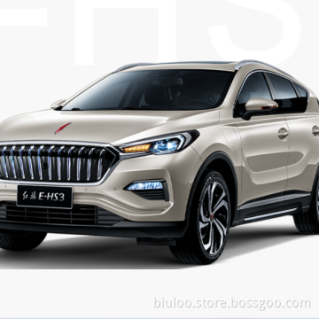 Китай 4 колеса Hongqi E-HS3 EHS9 Новый энергетический автомобиль Hongqi E-HS3 SUV 2019 407 км 52,5 км двойной мотор 4WD использовал новые автомобили EV
